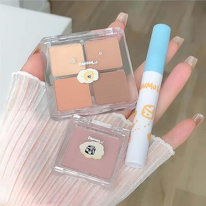 Neutral Eyeshadow Palette Velvet Lip Gloss Natural Glossy