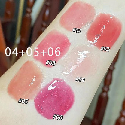 3Pcs Sweet Heart Jelly tinted Lip Balm, Long Long