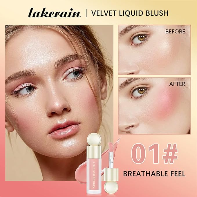 2pc Liquid Blush,Soft Cream Face Blush,Natural Matte Finish