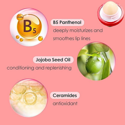 KISSIO Lip Balm,Strawberry Lip Balm,Lip Care oz(02#)