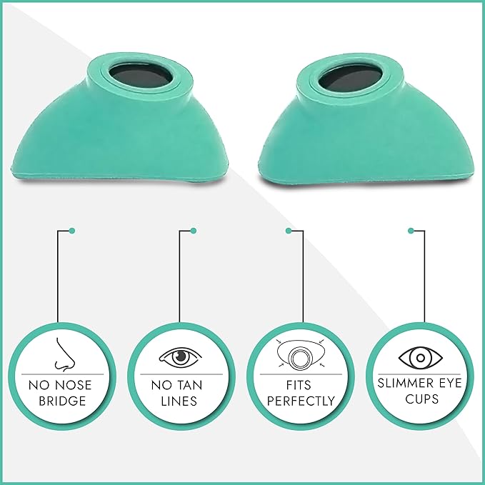 Super Sunnies Slim Flex UV Eye Protection, FDA Compliant Individual Tanning Goggles Eyeshields