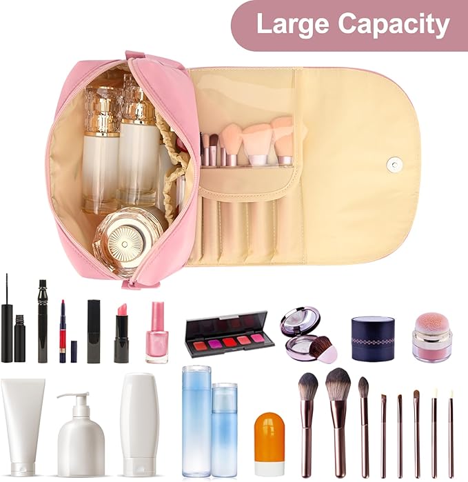Ofak travel makeup bag with