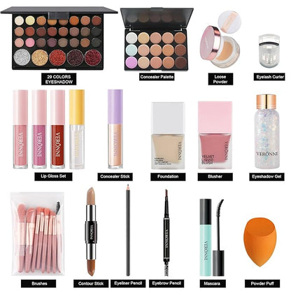 VERONNI All in One Makeup Kit,Eye Face Lips