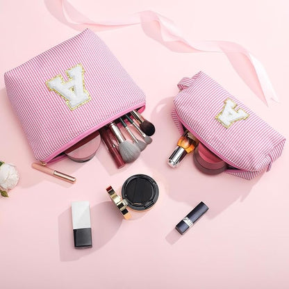 Yoolife initial makeup bag for