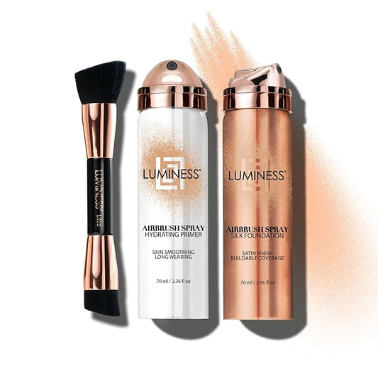 LUMINESS Airbrush Spray Silk Foundation Starter Kit - & Moisturizes