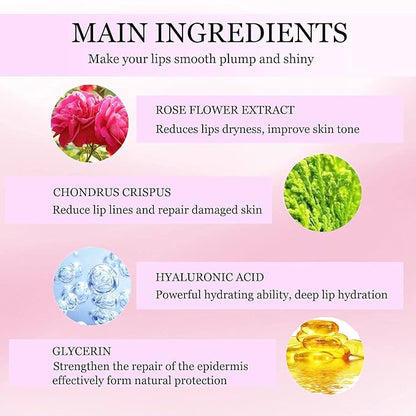 30 Pieces Collagen Crystal Pink Lip Nourishing