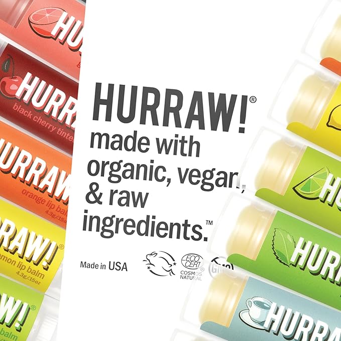 Hurraw! Vanilla & Orange Lip Balm,