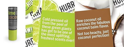 Hurraw! Lime & Coconut Lip Balm,