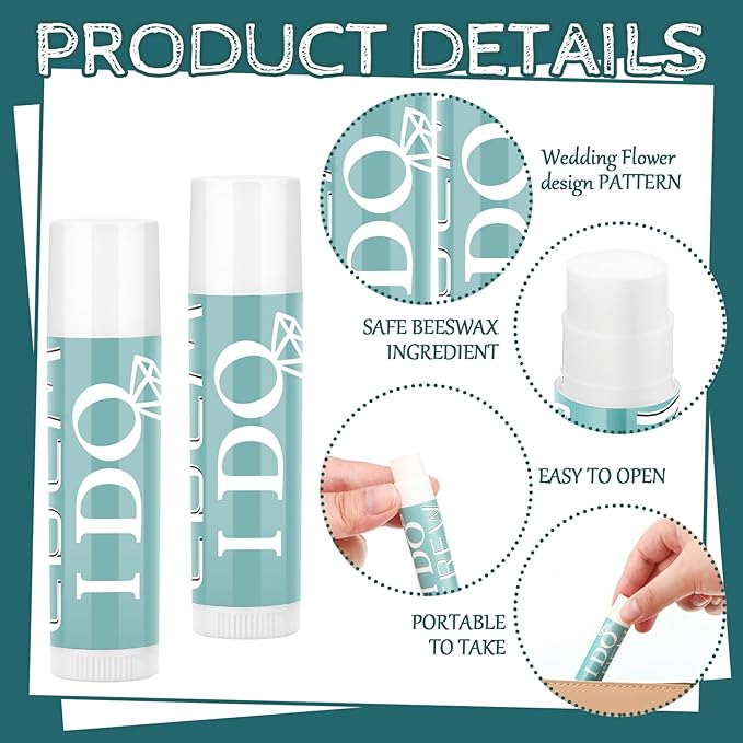 24 Pcs Bachelorette Lip Balm I (Green)