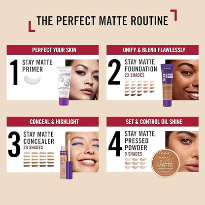 Rimmel London Stay Matte - 532 Golden Amber Free Radicals, 0.23oz