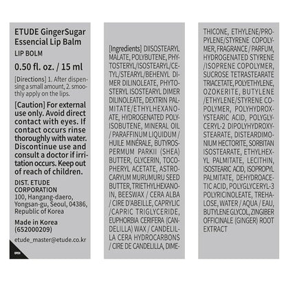 ETUDE Ginger Sugar Essential Lip Treatment