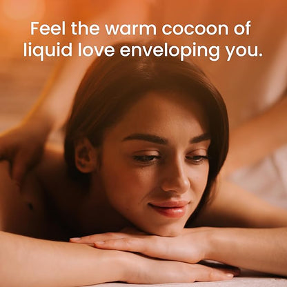 Dude's Love Organic Pumpkin Spice Flavored Warming Massage Oil - Smooth Glide, Non-Greasy | Nourish & Moisturize Skin | Aromatherapy Vegan - 3.38 Fl Oz