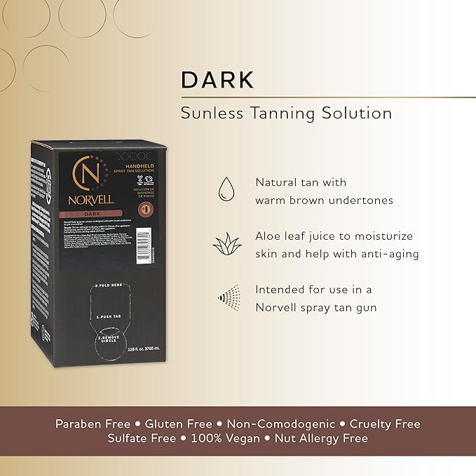 Norvell Premium Sunless Tanning Solution - Dark, 128 fl.oz.