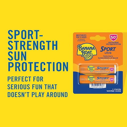 Banana Boat Kids Sport Sunscreen Roll On SPF 60, 2.5oz and Lip Balm SPF 50 Twin Pack | Kids Sunscreen Roller and Lip Sunblock