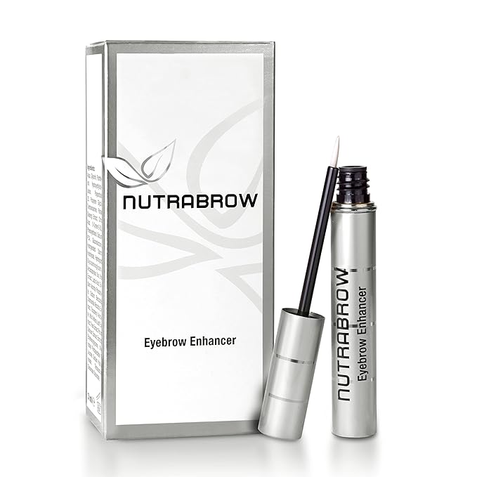 NutraBrow Eyebrow Enhancer - Eyebrow Growth Serum for Thicker Brows in 8-12 Weeks I Eyebrow Serum to Grow Brows I Made in Germany I 3ml