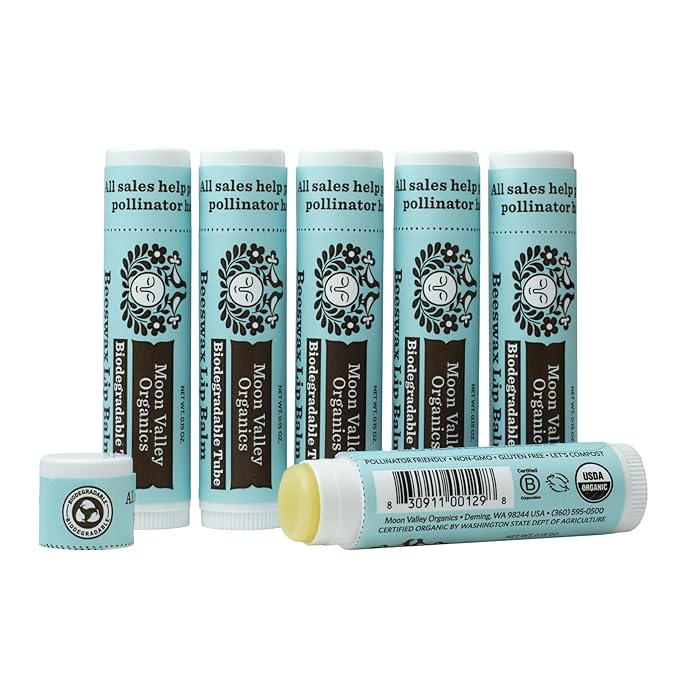 Moon Valley Organics Beeswax Lip Balm VANILLA,
