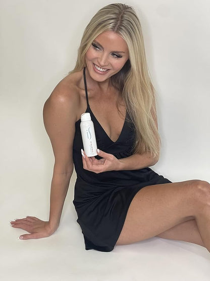 Glow on the Go | Quick drying, non-sticky Self Tanner Bronze Spray, Sunless Tanning and Antiaging Skin Care Spray for all Skin Tones | Natural Ingredients Streak Free | 6 fl oz