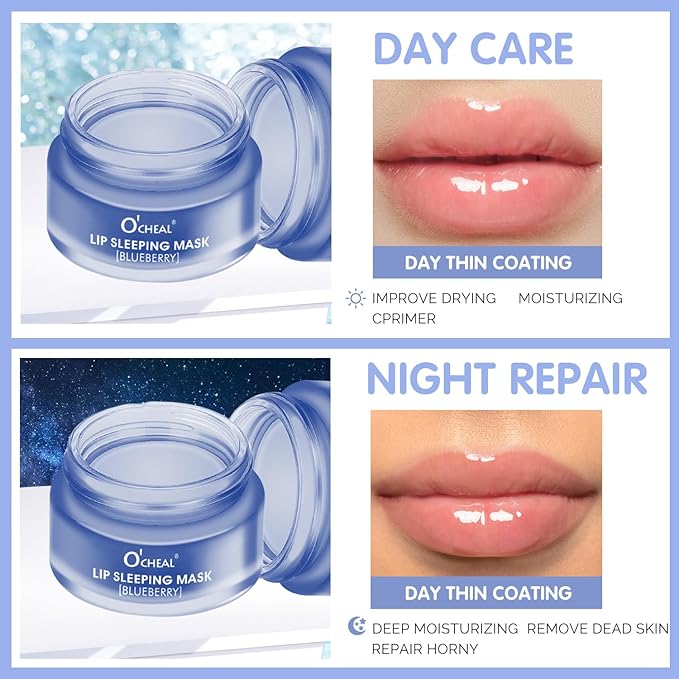 Moisture Collagen Booster Lip Sleeping Mask (Blueberry)
