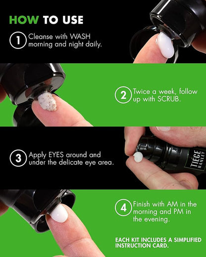 Tiege Hanley Mens Skin Care Set, Advanced Skin Tiege