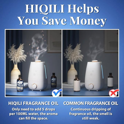 HIQILI Fragrance Oil White Musk 100ml for Candle Soap Making, Essential Oils for Diffuser Aromatherapy, Scented Oils for Home Car 3.38 Fl.Oz