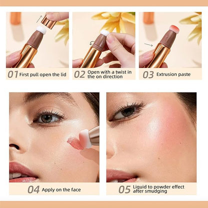 3 Pcs Liquid Contour Beauty Wand Set, Contour Stick