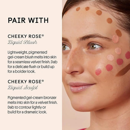 Winky Lux Cheeky Rose Liquid Highlighter, Gel Cream