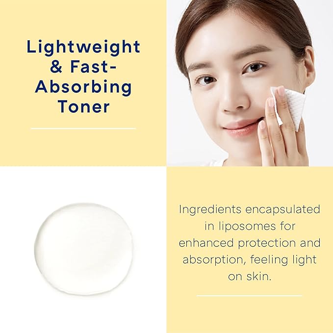 MISSHA Vita C Plus Toner 6.76 Fl oz/200ml, Lightweight, Fast-Absorbing Facial Toner, Vitamin C Skin Care for Dark Spots & Uneven Tone, Korean Skin Care for Dull, Oily Skin, Mother's Day Gifts