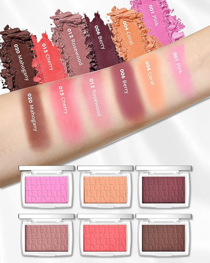 Powder Blush Palette, Matte Powder Makeup Blush for Enhancing -#Berry