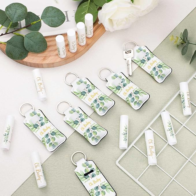 18 Sets Baby Shower Bridal Shower Guests(Eucalyptus