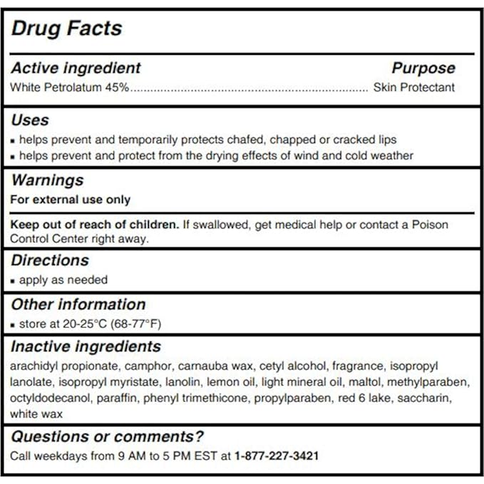 Chapstick Lip Balm-Classic Strawberry 3 Pack