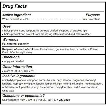 Chapstick Lip Balm-Classic Strawberry 3 Pack