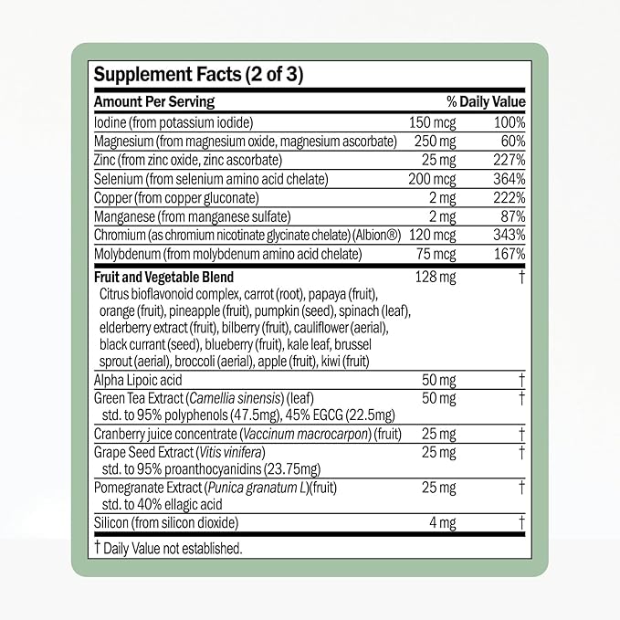 Women’s Multivitamin | Daily Supplement with Essential Vitamins, Minerals & Iron | Supports Immunity, Heart Health, Bone Health, Energy & Mood | Major Allergen - Free | 60 Tablets