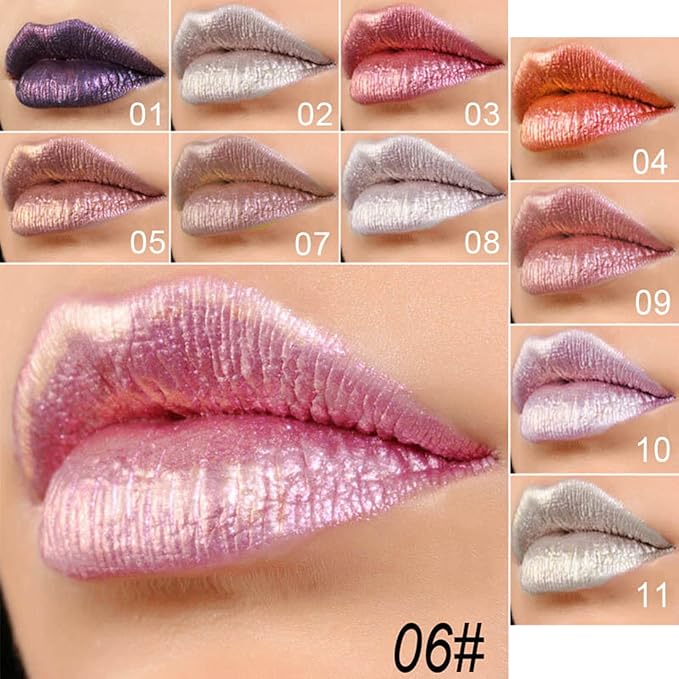 Glitter Lip Gloss Set, 11 Colors Diamond Shiny Glitter