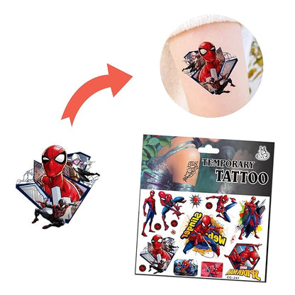 6 sheets Temporary Tattoos for Kids Movie Tattoos Reward Gifts