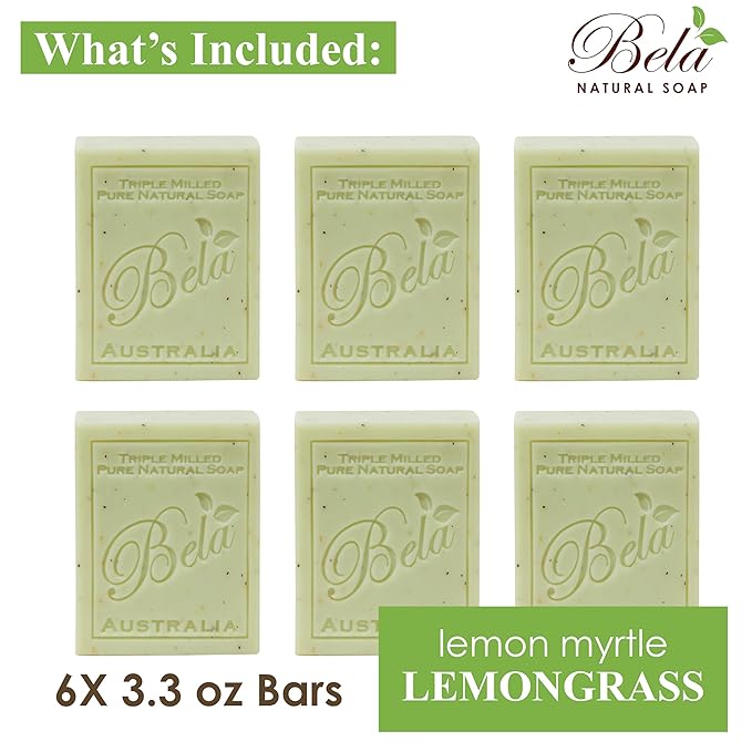 Bela, Lemon Myrtle with Lemongrass, Natural 93g