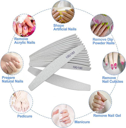 Nail files (12 pack), 100/180