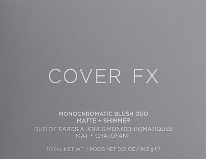 COVER FX Monochromatic Powder Blush Duo - Mojave Impact Color