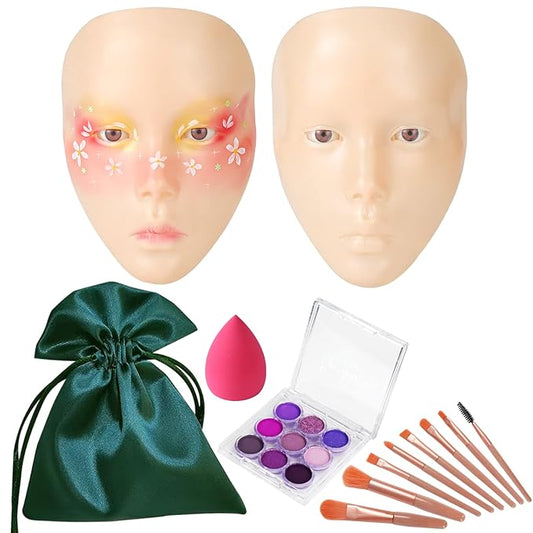 Makeup Practice Face, 5D Reusable Silicone