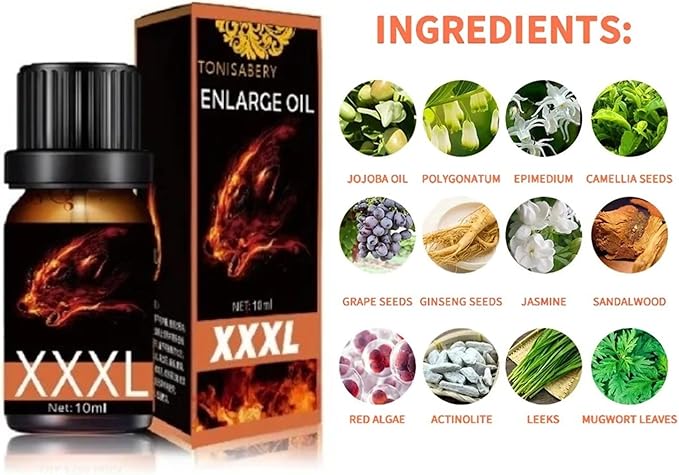 Massage Oil Enlargement Oil Increase Enlarge Gel Thicker Longer Stronger Large Size Enlarger Cream BLSEX for Men (F315-XXXL)