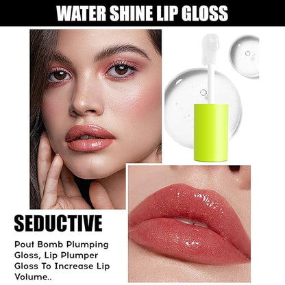 8 Colors Lip Oil Lip Glaze, Hydrating Lip
