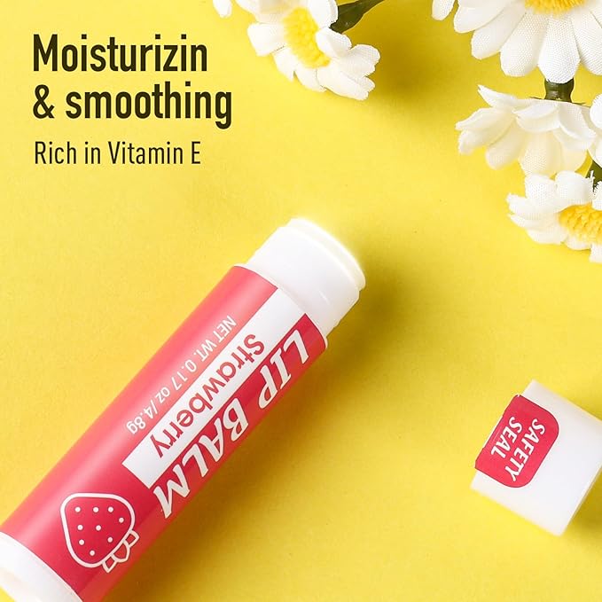 Lip Balm, 8 Pack Natural Bulk Stocking