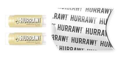 Hurraw! Vanilla Bean Lip Balm, 2 Palm