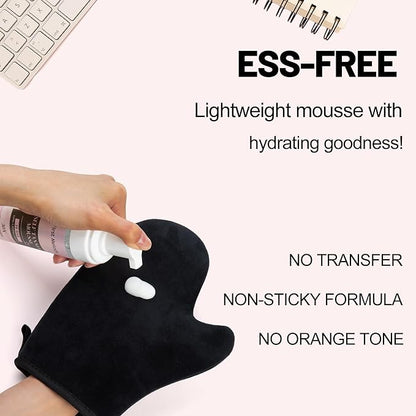 Self Tanning Mitt Applicator Self Tan Black Tanning Mitts Self Tanner are Machine Washable And Reusable Sunless Tanning Mit Ultra Soft and Streak Free