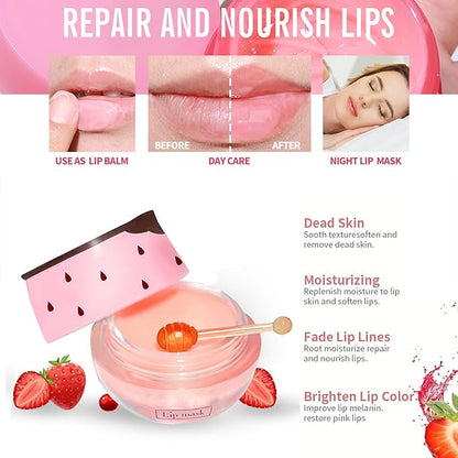 Bee Lip Balm Honey Pot, Apple Lime)