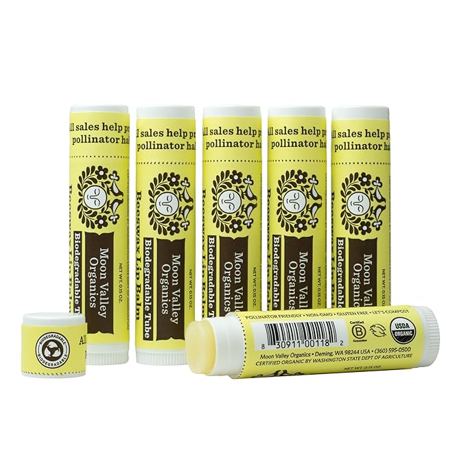 Moon Valley Organics Beeswax Lip Balm VANILLA,