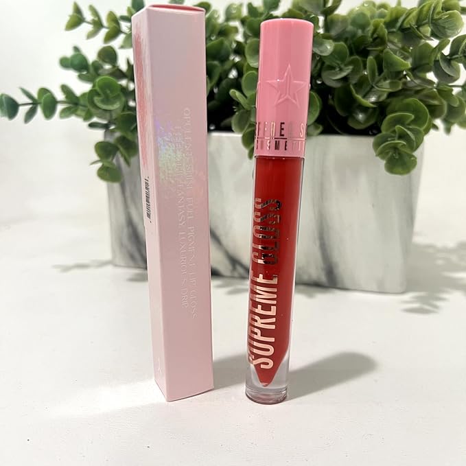 Jeffree Star Cosmetics Supreme Gloss Full Pigmented Lip Gloss (Red Affair, MEDIUM)