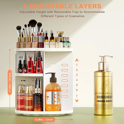 Rotating makeup organizer, 360 spinning