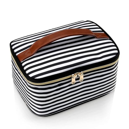 Ocheal striped makeup bag,travel makeup