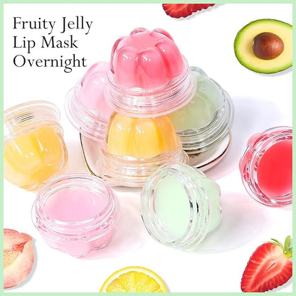 2Pc Jelly Lip Mask Overnight,Fruity Avocado Collagen-Avocado