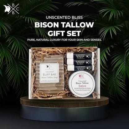 Pure Bison Tallow Unscented Gift Set Fragrances,
